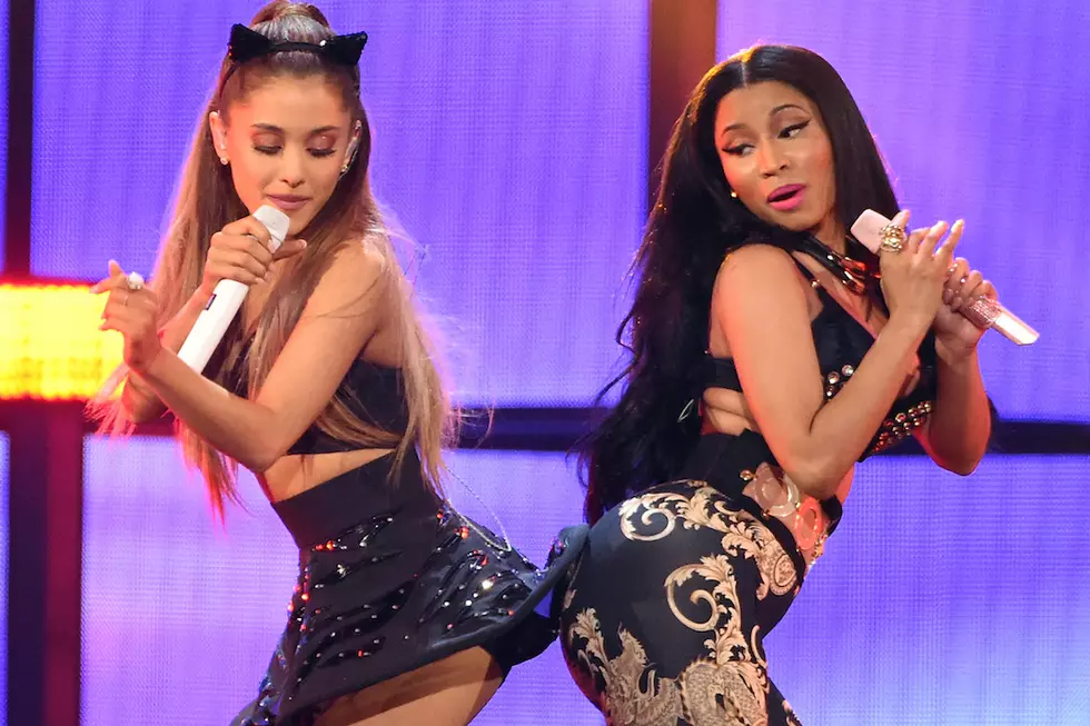 Ariana Grande and Nicki Minaj Are Seductive Island Gyals on 'Side to Side'