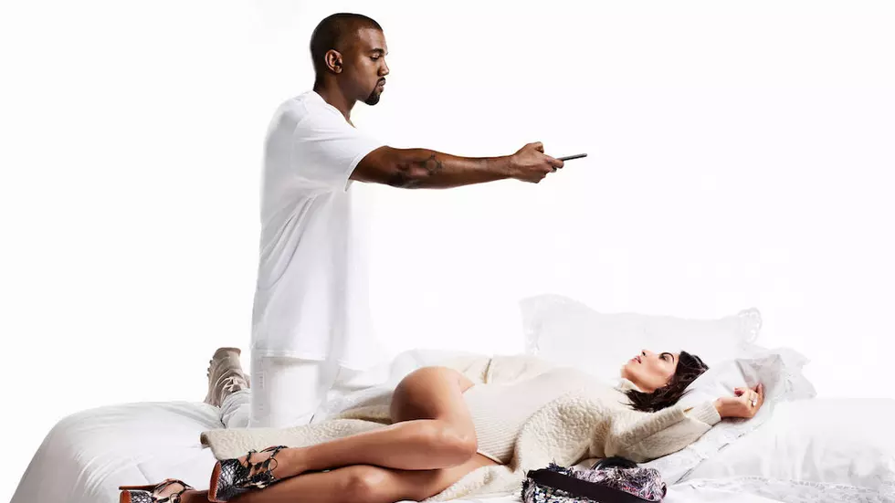 Kanye West and Kim Kardashian Hang Out in Bed for New Harper&#8217;s Bazaar Interview