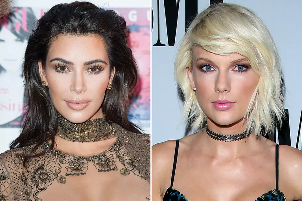 Kim Kardashian Has No Chill— Snapchats Herself Rapping Taylor Swift Line from 'Famous'