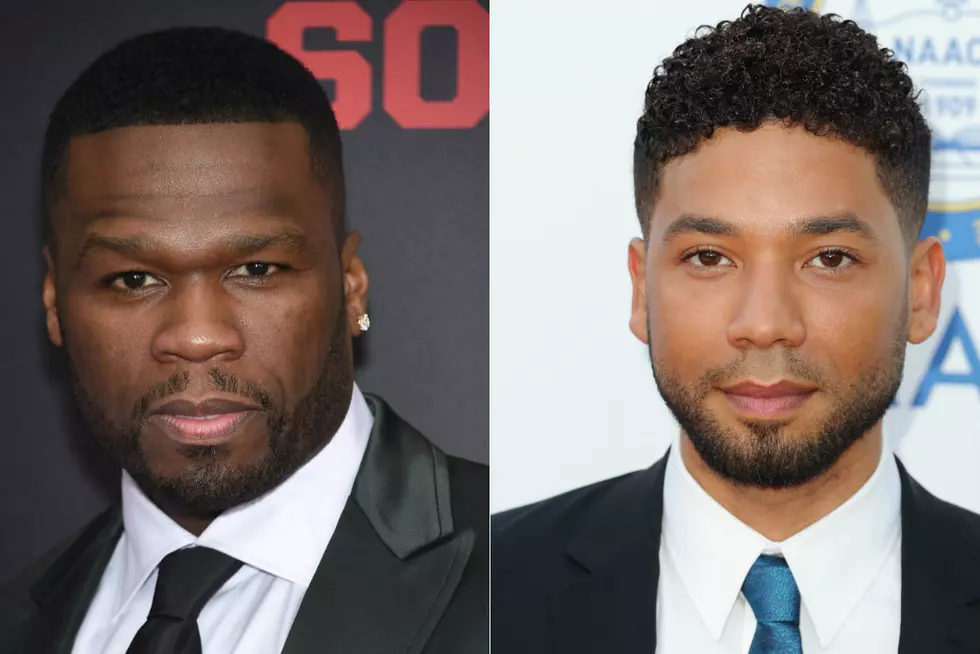 50 Cent Fires Back at Jussie Smollett for Defending Taraji P. Henson