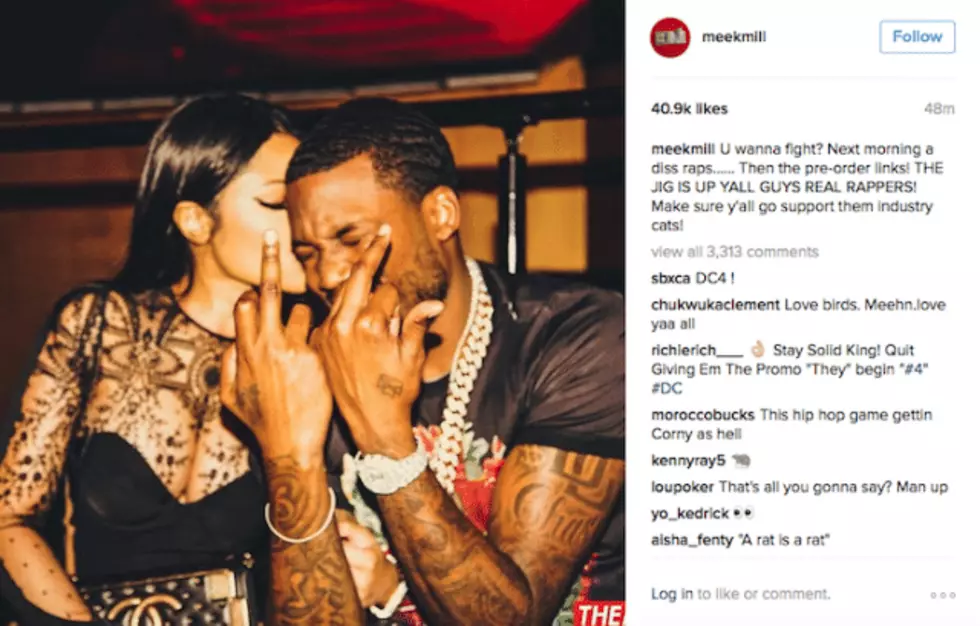 Meek Mill Claps Back at The Game: &#8216;U Wanna Fight?&#8217; [PHOTO]