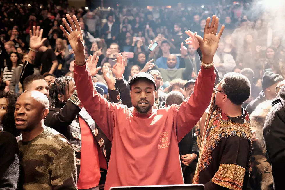 Kanye West’s Holds Church Services In His Back Yard [VIDEO]