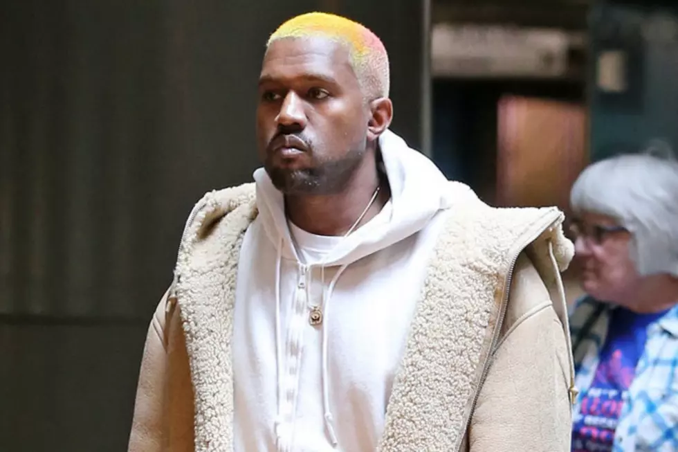 Kanye West Debuts New Multi-Colored Hairstyle