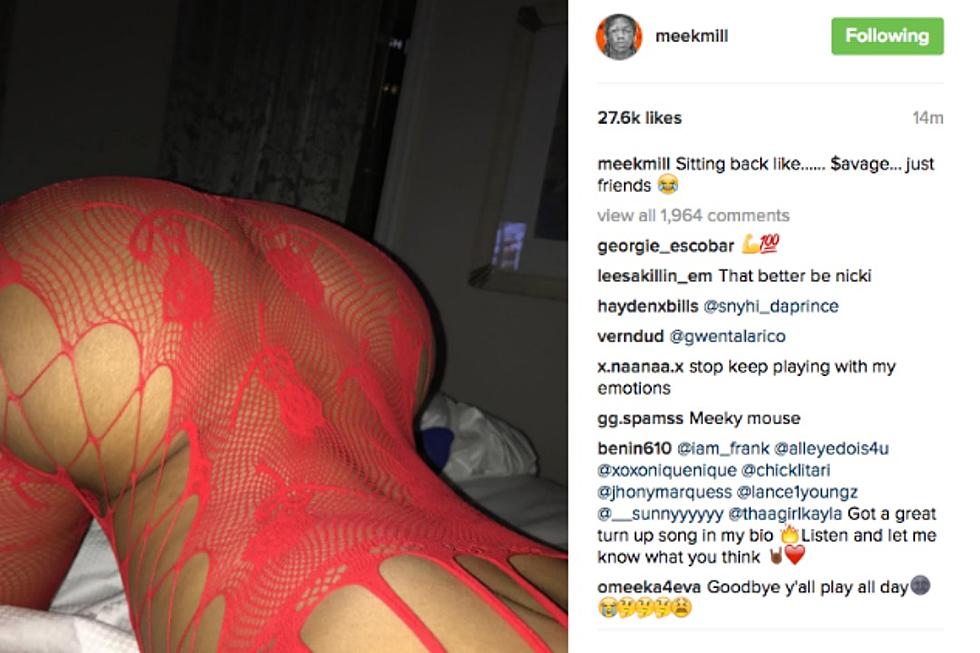 Did Meek Mill Post a Half-Naked of Picture of Nicki Minaj on Instagram?