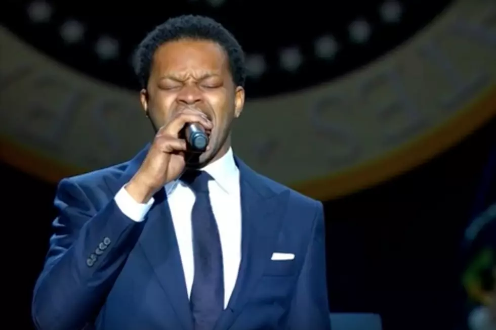 BJ the Chicago Sings National Anthem at President Obama's Farewell Speech [WATCH]