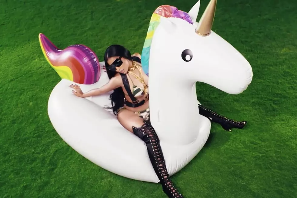 Nicki Minaj Rides an Inflatable Unicorn in Gucci Mane's Flashy 'Make Love' Video [WATCH]