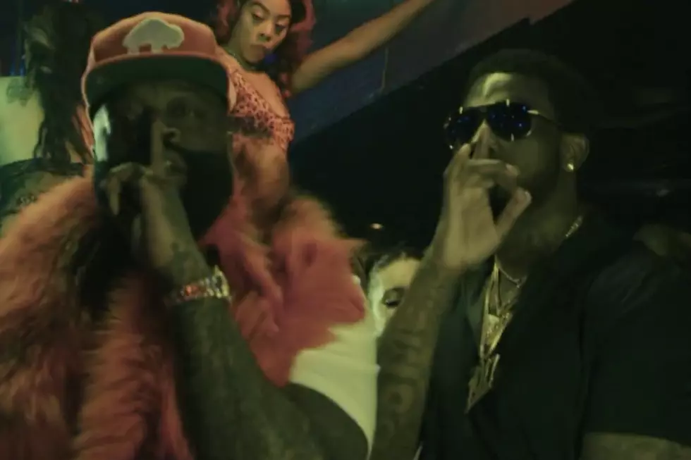 Rick Ross and Gucci Mane Hit the Strip Club in NSFW 'She On My D---' Video [WATCH]