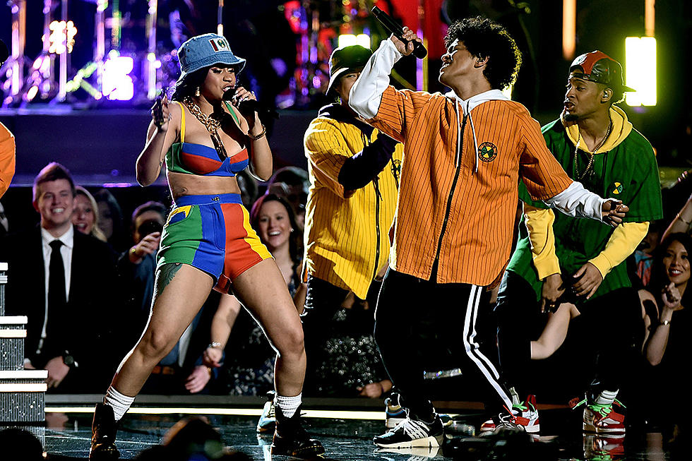 Cardi B and Bruno Mars Performed 'Finesse' at 2018 Grammy Awards