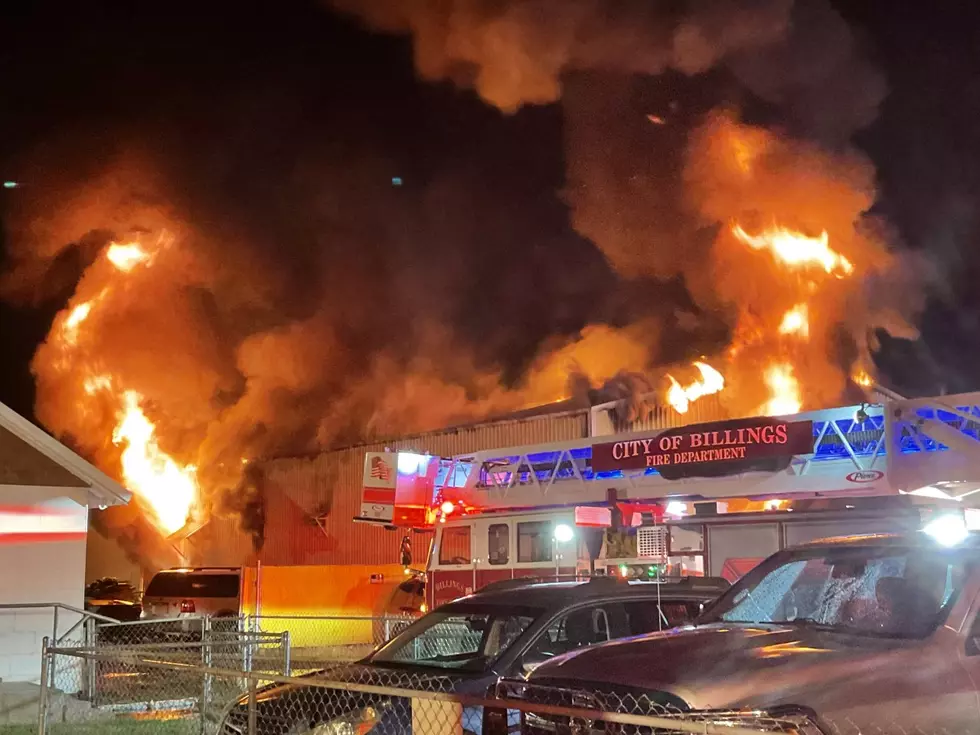 Billings Auto Shop Ablaze; Fire Difficult to Battle for Firefighters