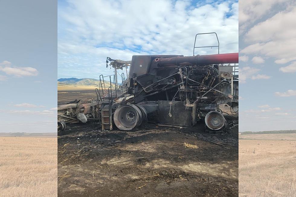Sparks Ignite, Destroying this Montana Farmers $500,000 Combine