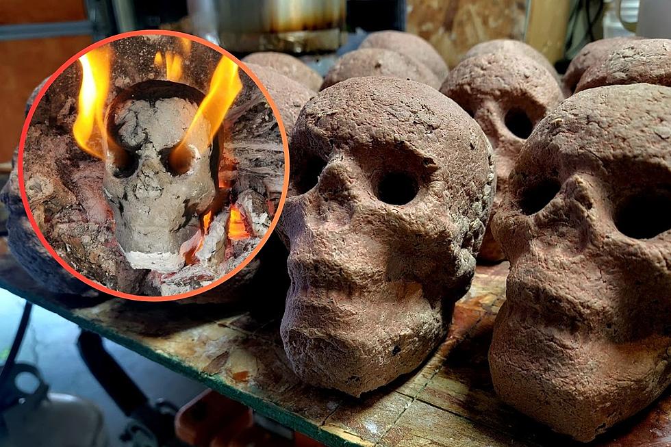 Wyoming Man Creates Awesome Upcycled Flaming Fire Pit Skulls