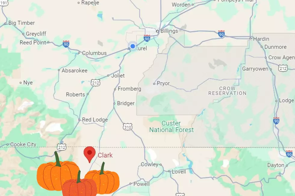 Clark, WY is just across the MT border. Credit Google/Canva