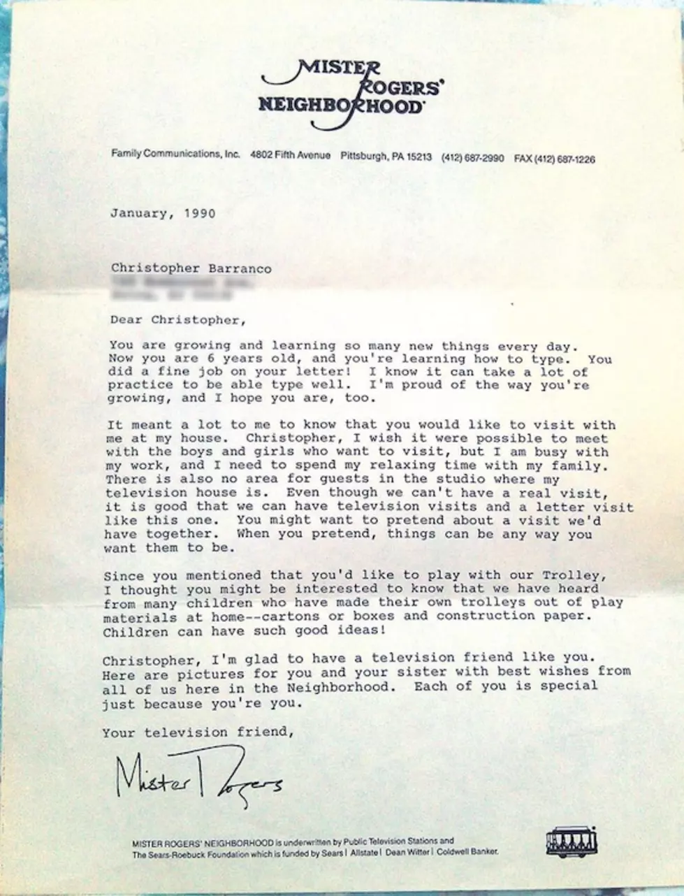 Mr. Roger&#8217;s NICE Rejection Letter! Won&#8217;t You Be My Neighbor?!