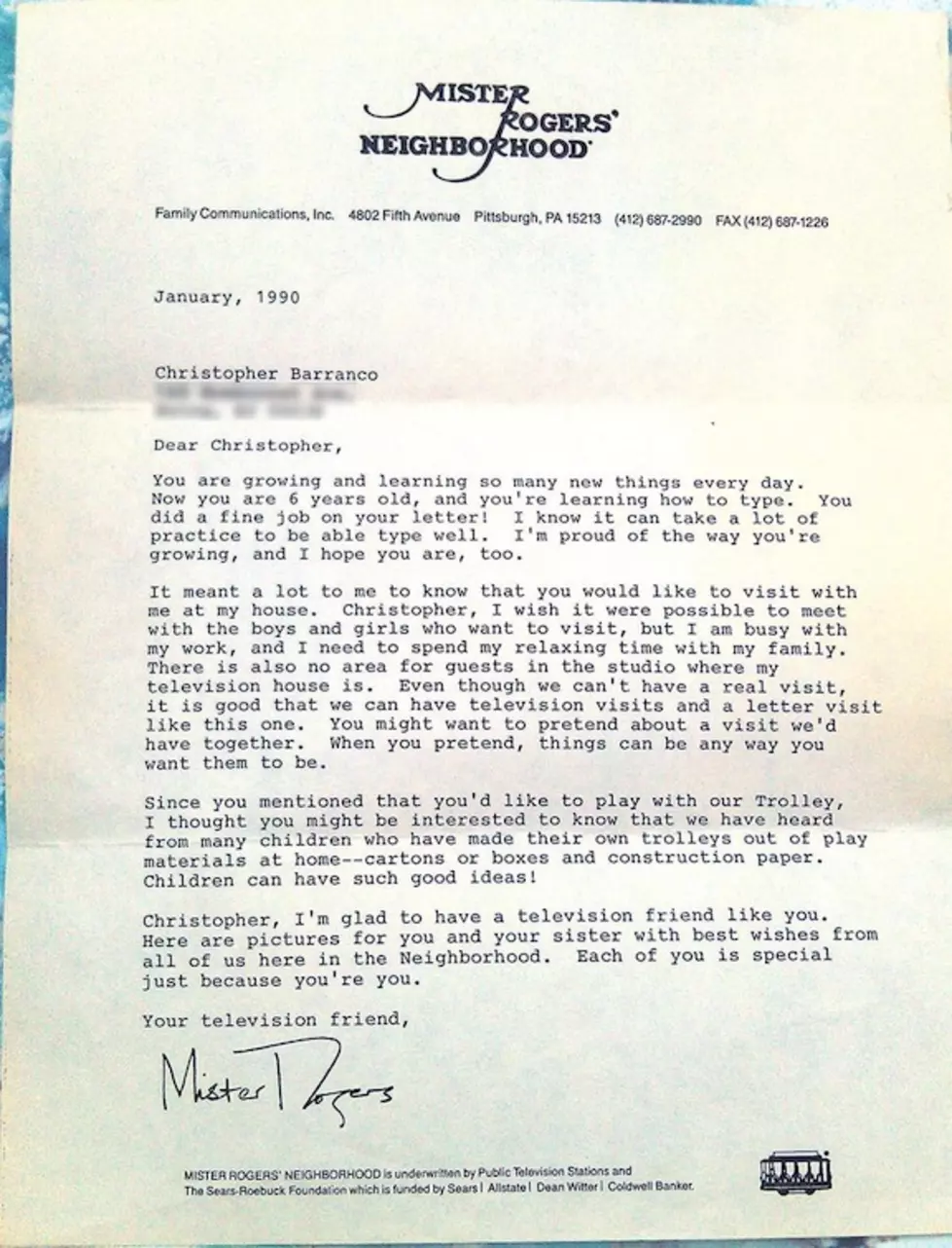 Mr. Roger’s NICE Rejection Letter! Won’t You Be My Neighbor?!