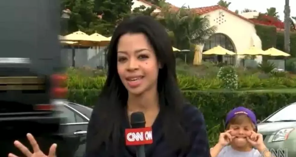 Great Moments in Broadcasting: Kid Crashes CNN Kardashian Wedding Report