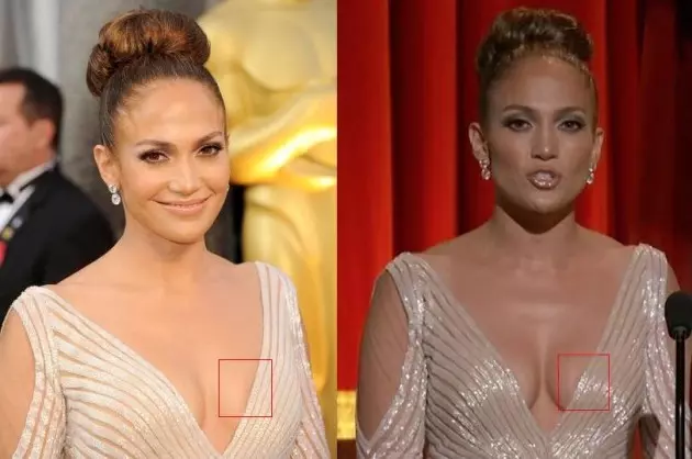 Jennifer Lopez -- On Stage Nip Slip