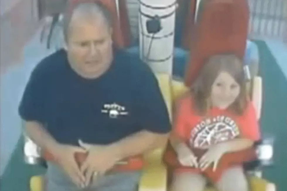 Dad Freaks Out on Amusement Park Ride [VIDEO]