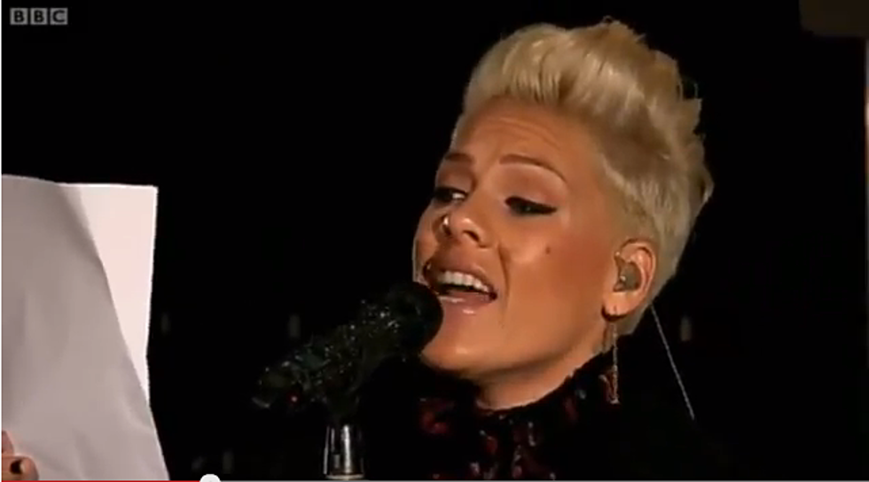 Pink Covers Alicia Keys, “Girl On Fire”…Better Than the Original?