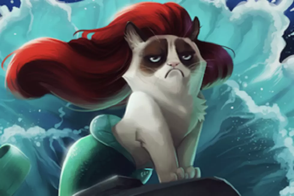 Grumpy Cat Meets Disney In Hilariously Depressing Art