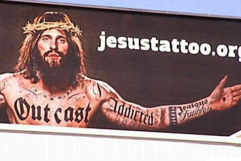 Tattooed Jesus on Texas Billboard Causing Much Controversy