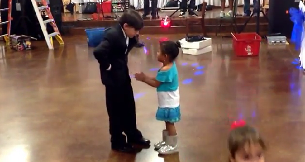 Adorable 7-Year-Old Boy Rejects Jealous Little Girl By Dancing On His Own