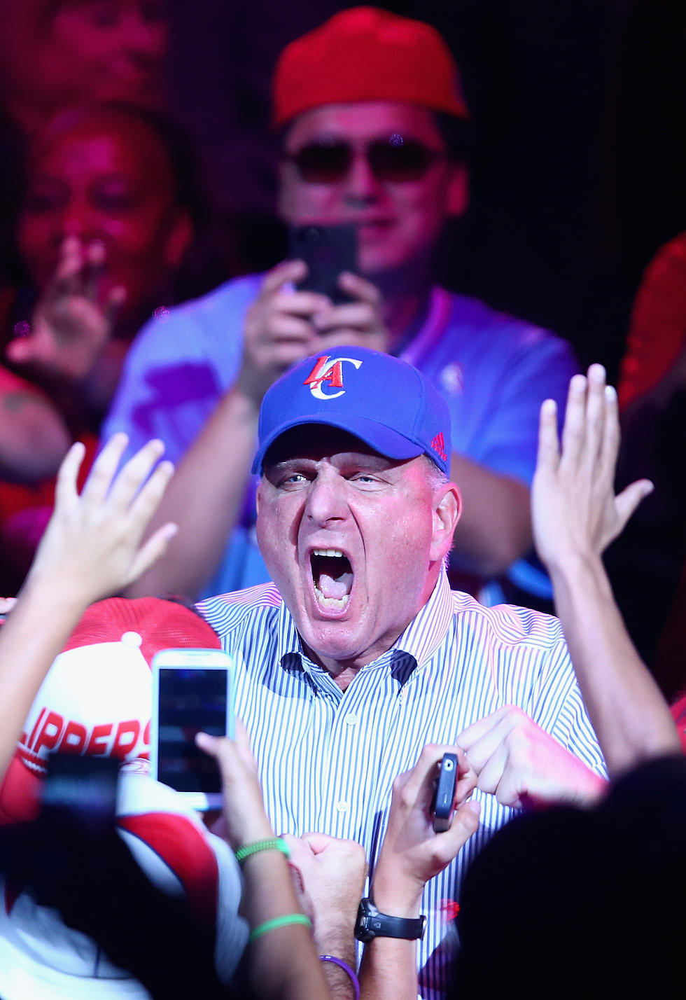 LA Clippers Owner Whips Out Total White Guy Dance Moves During Game [VIDEO]