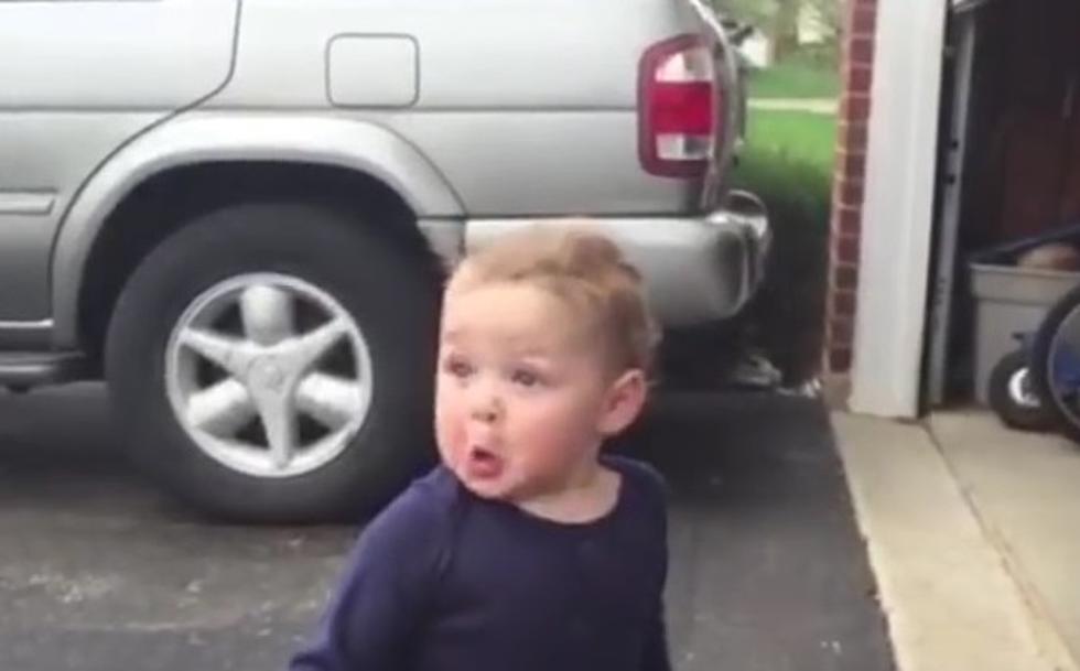 Toddler&#8217;s Reaction to a Garage Door Opening is Priceless