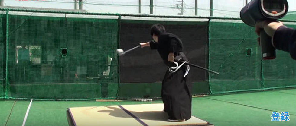 Watch a Samurai Slice a Hurling Baseball in Half