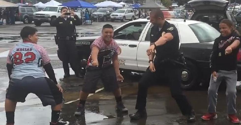 Watch Cop ‘Whip’ and ‘Nae Nae’ with Some Kids