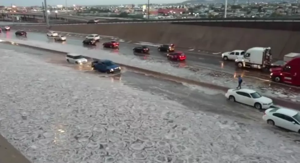 Heavy Rain, Flooding Leaves Motorists Stranded on I-10, El Paso Underwater
