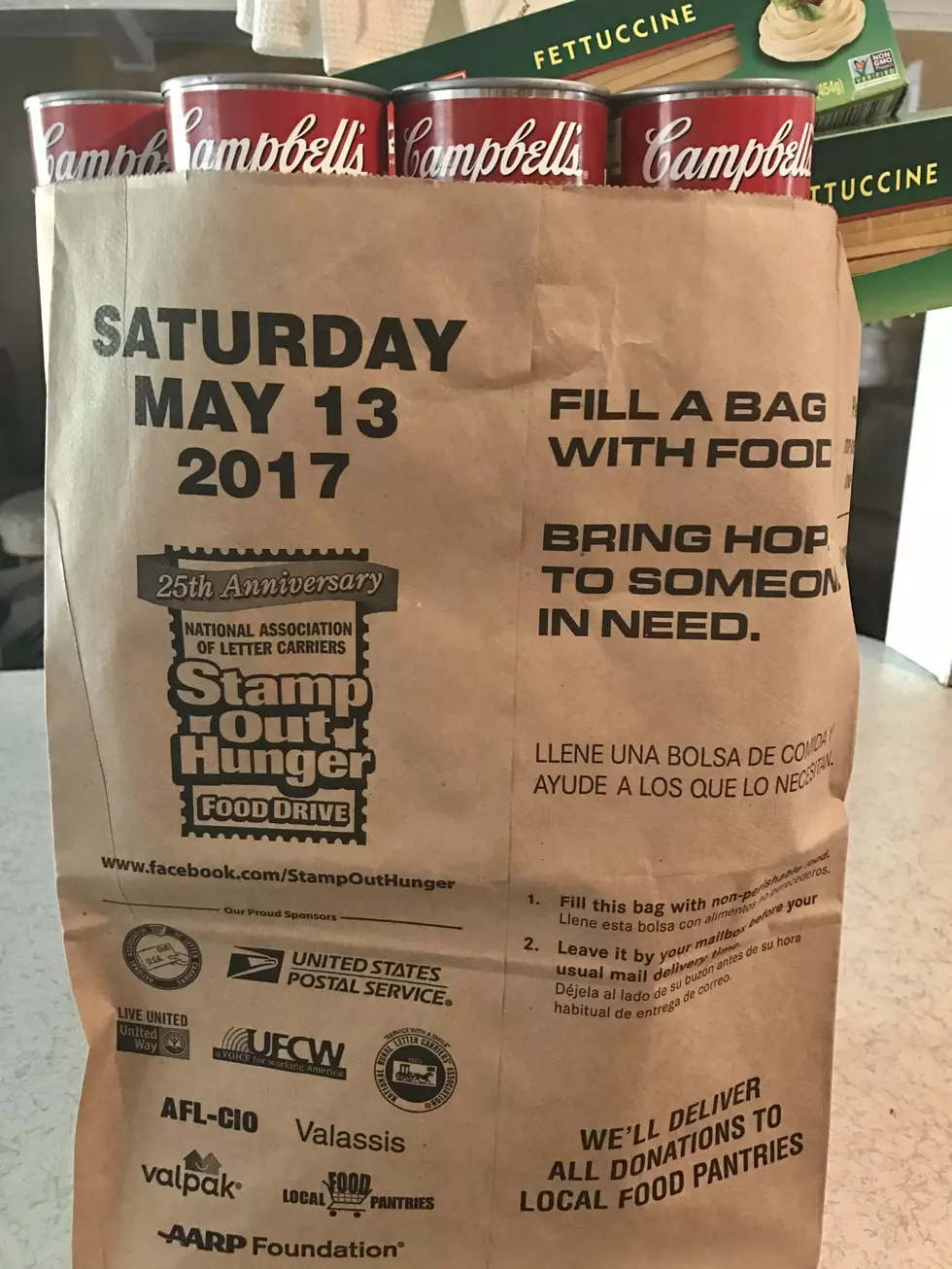 &#8216;Stamp Out Hunger&#8217; Food Drive In Your Mailbox This Weekend