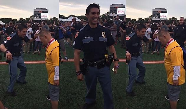 El Paso Police Officer Shows off His Dance Moves at Texas Special Olympics