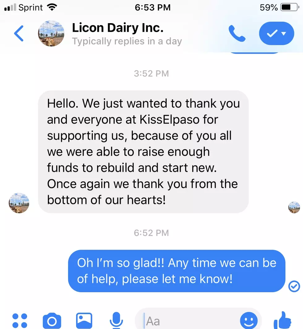 Licon Dairy Thanks KISS FM For Helping To Raise Money To Rebuild Petting Zoo