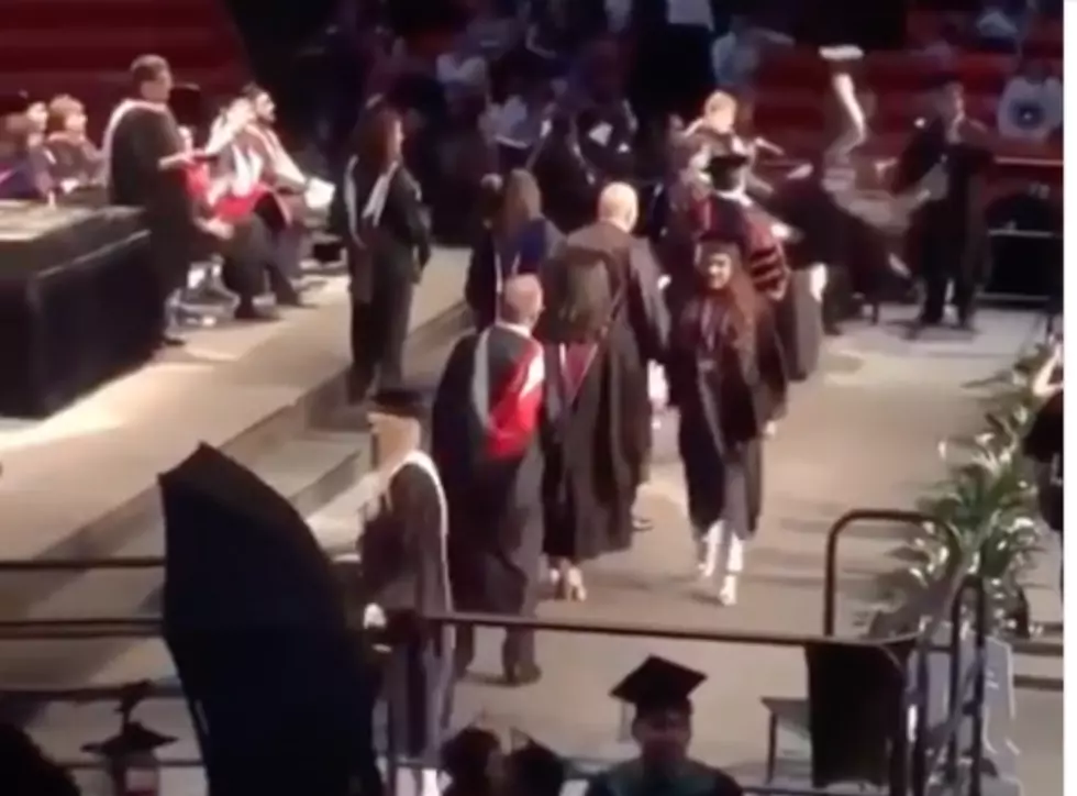 EPCC Grad Lands on Head After Failed Celebratory Ceremony Backflip