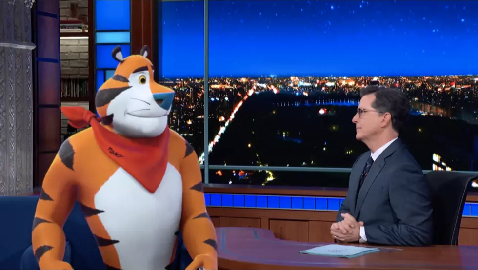 Tony the Tiger Stops By the Late Show to Promote the Sun Bowl