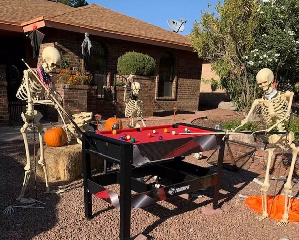 Life-Size Skeletons In West El Paso Pose In Hilarious Antics Leading Up To Halloween
