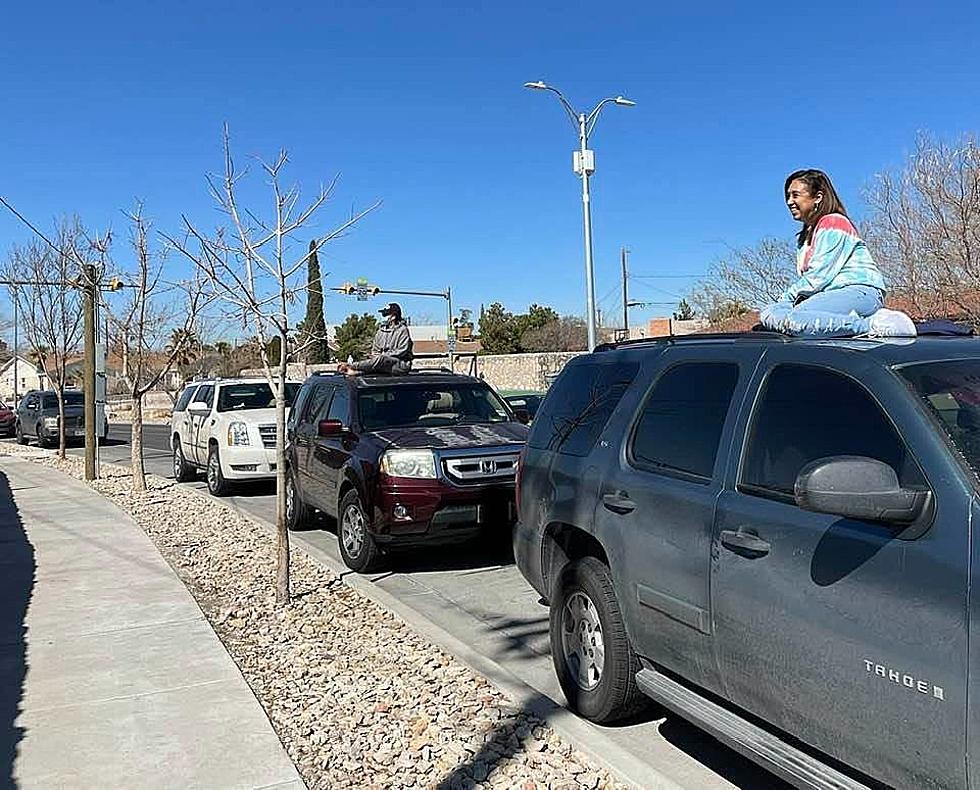 El Paso Parents Sit On Cars To Watch Their Kids Play Sports 