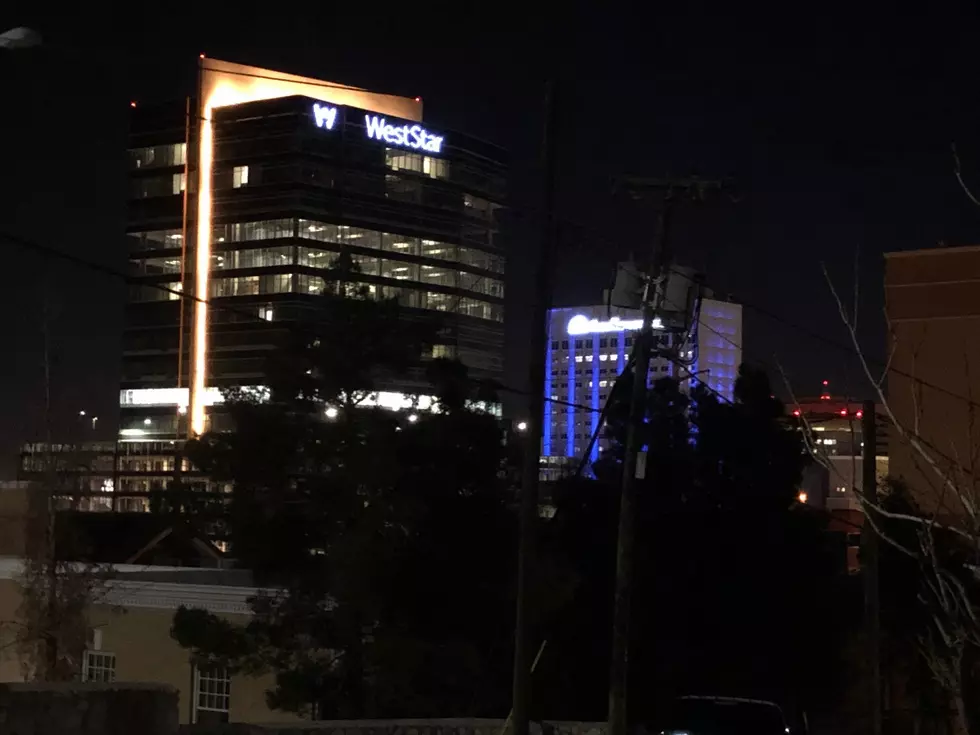 El Paso West Star Tower at Night