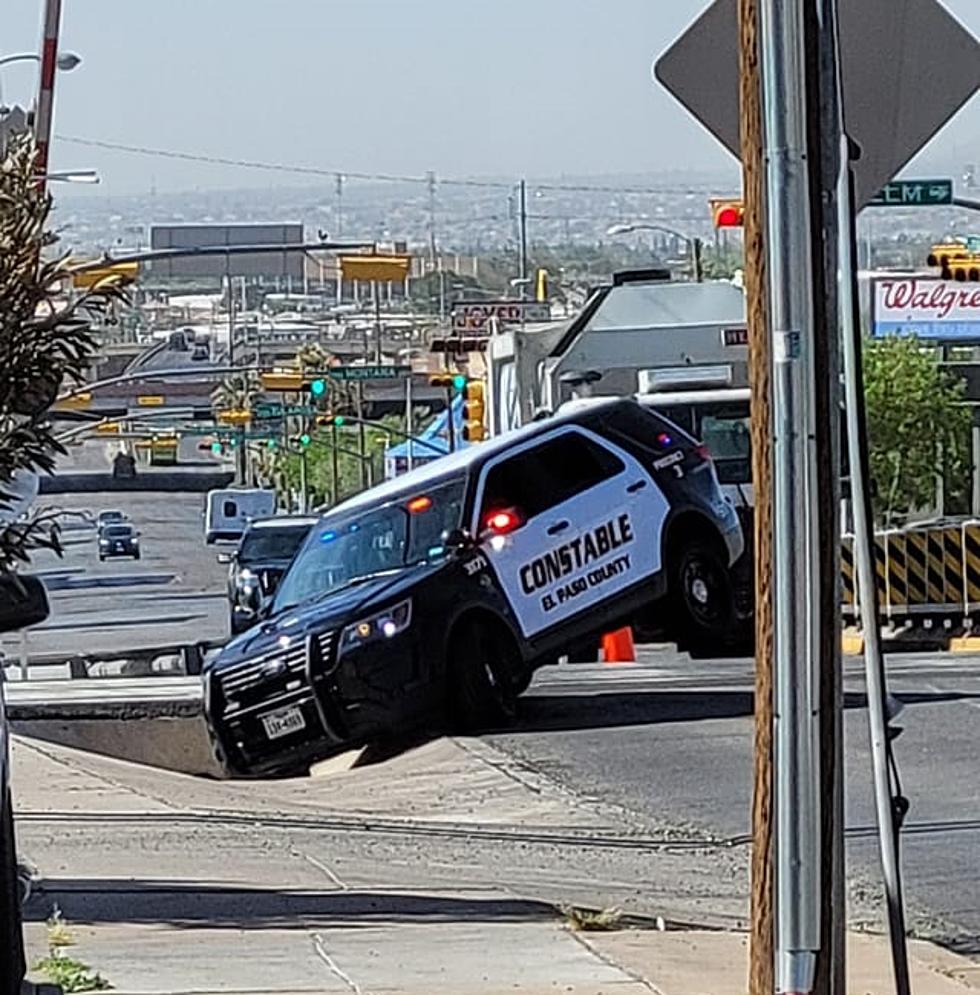 Constable Cruiser in Central El Paso Ditch Prompts Jokes