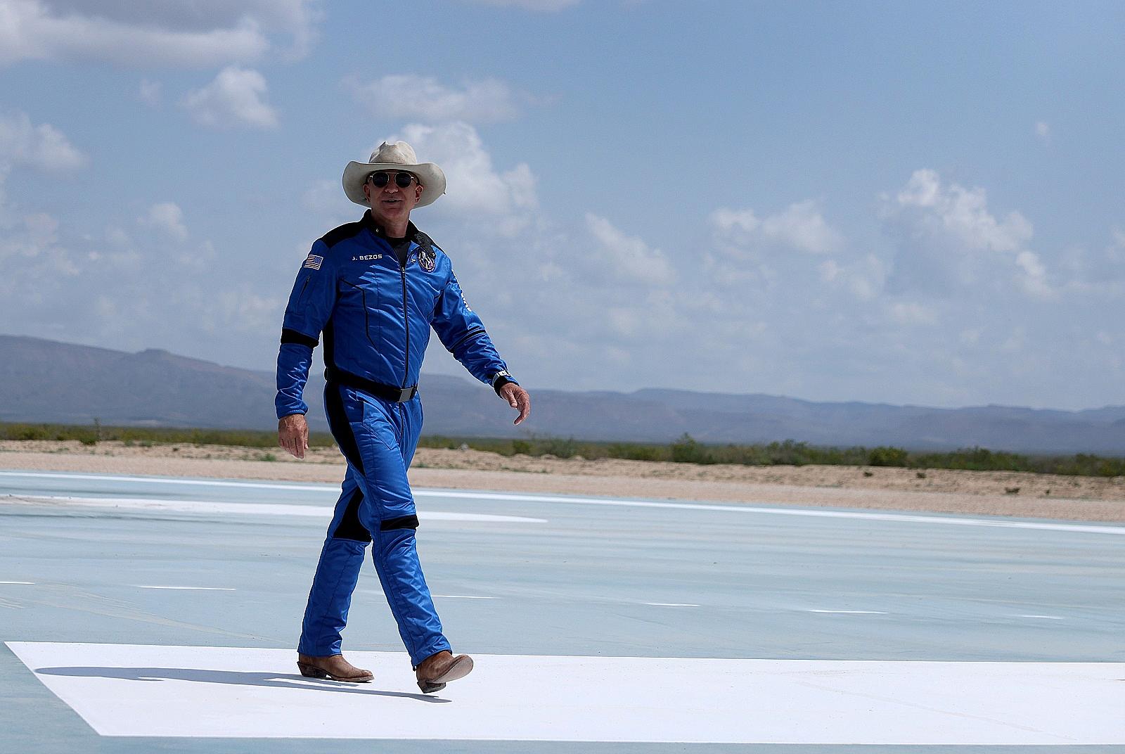 Jeff Bezos' Lucky Cowboy Boots Worn In Space Were Made In El Paso
