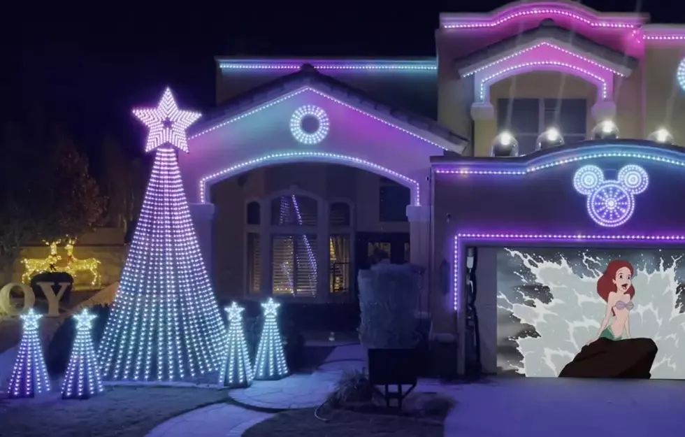 El Paso Family’s Home Light Show Creates Yuletide Disney Magic