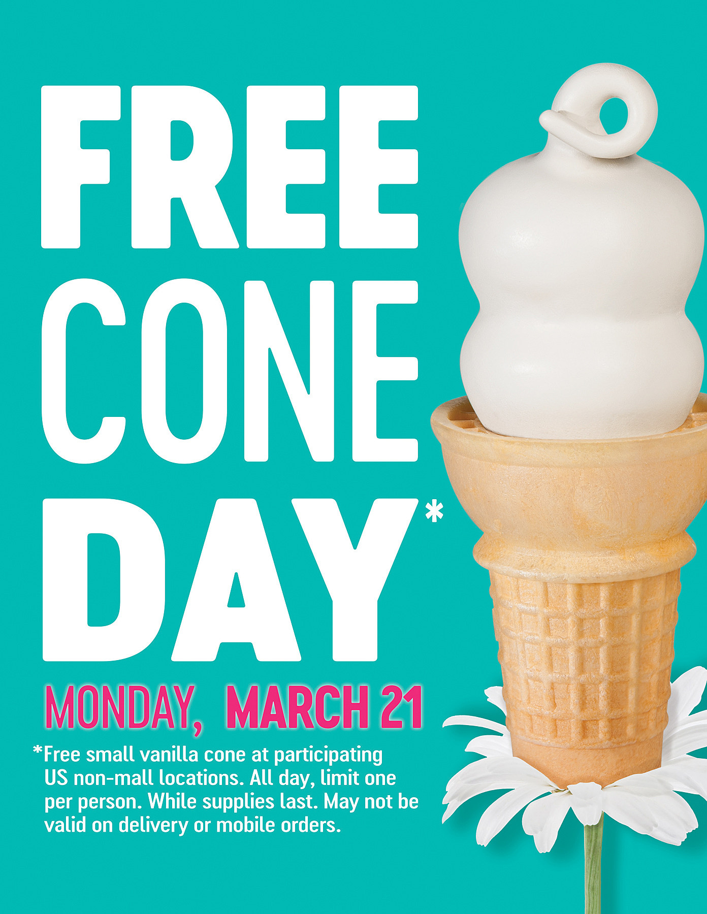 Dairy Queen free cone day HarrisLlorenna