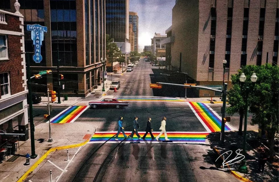 The Beatles’ Famous Crossing Recreated At Pride Square In El Paso