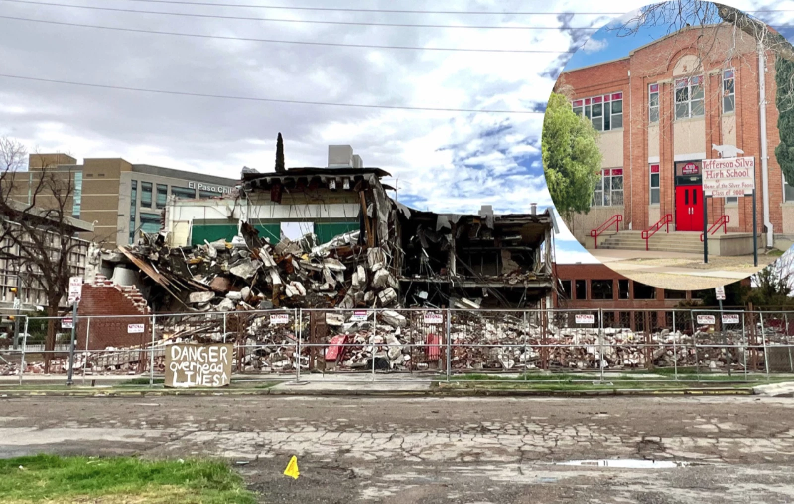 Demolition Of Jefferson High School In Central El Paso Has Begun