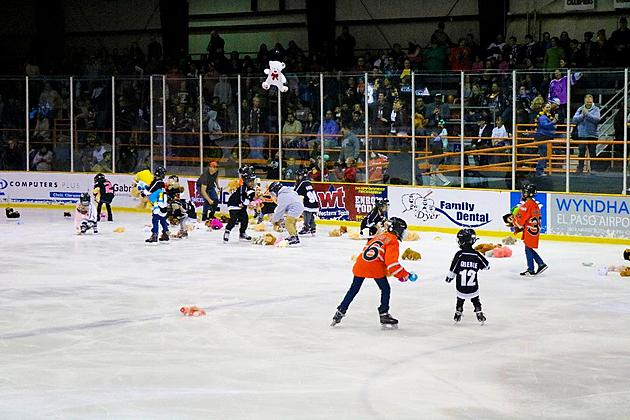 El Paso Rhinos kick off second annual toy drive during the game
