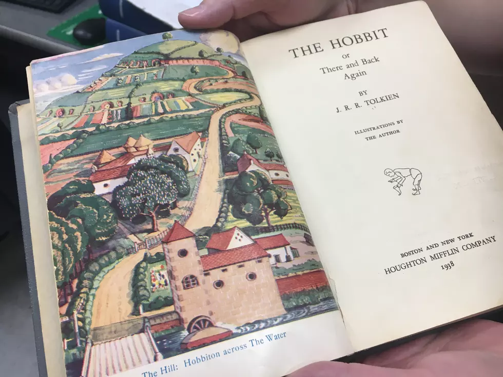 Monique Bird, University of North Texas. The First Edition copy of The Hobbit after it was returned to UNT