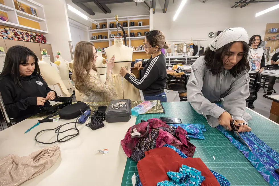 Working hard on outfits for the show