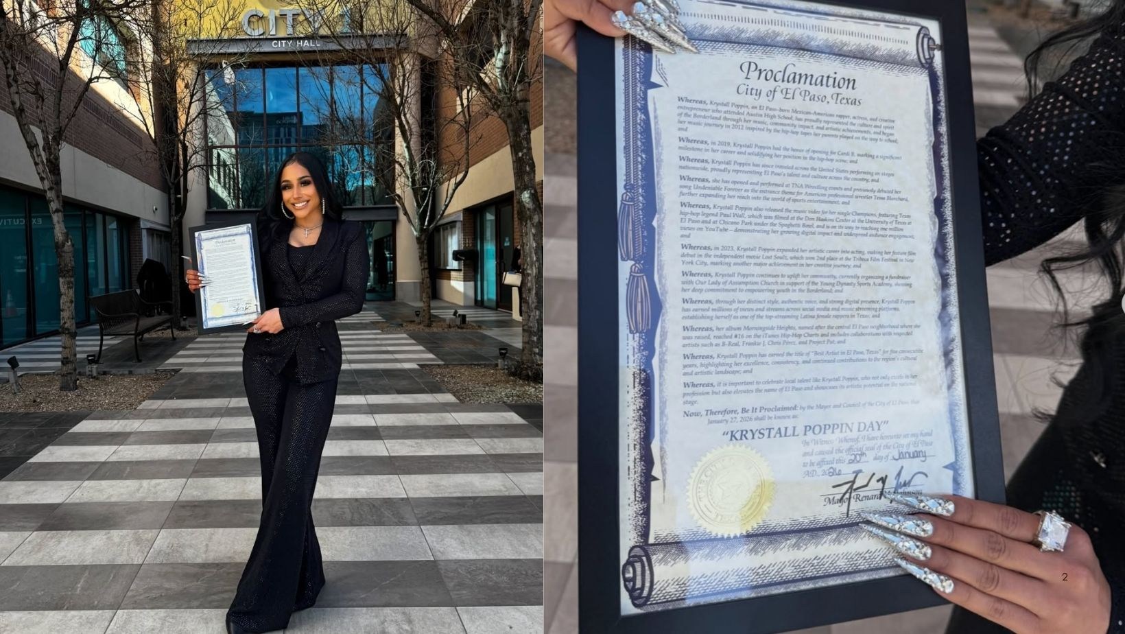 El Paso Honors Krystall Poppin With Official City Proclamation