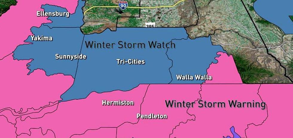 National Weather Service Issues Winter Storm Watch for Columbia Basin