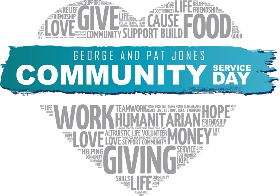 Join the First Annual George & Pat Jones Community Service Day